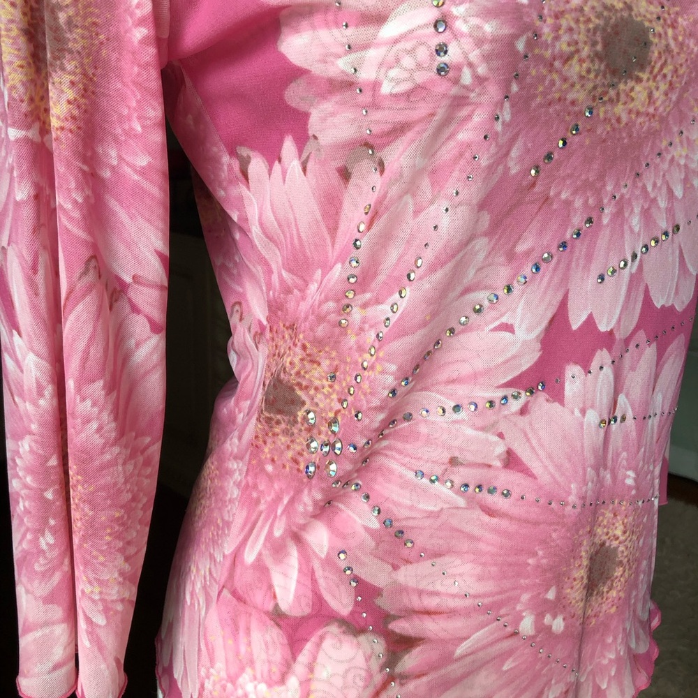Express pink floral top